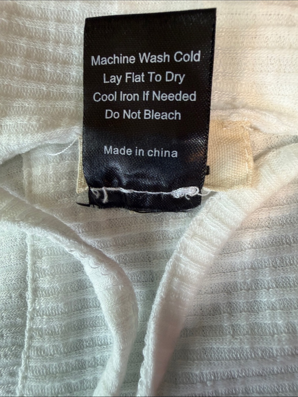 POL Ivory Ribbed Back Strap Cropped Tank Top- NWT - Picture 3 of 7